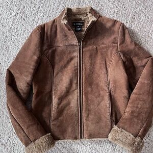 Le chateau Brown Faux Fur Lined Jacket